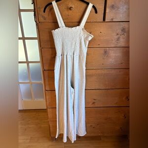 BUCKETLIST Cream Jumpsuit